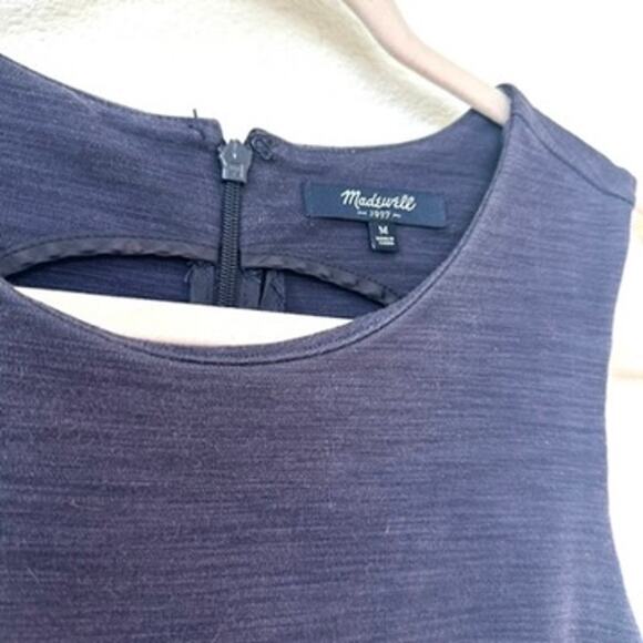 Madewell Sleeveless Fit & Flare Dress in Navy, Size M, Excellent Condition - Picture 2 of 4